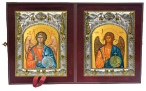 Складень Ангел Хранитель и Михаил архангел