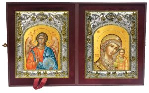 Складень Ангел Хранитель и Казанская икона Божией Матери