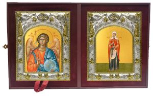 Складень Ангел Хранитель и Валерия (Калерия) Кесарийская (Палестинская) мученица