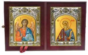 Складень Ангел Хранитель и Исаак праотец