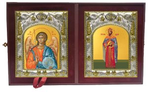 Складень Ангел Хранитель и Иоанн (Иван) Владимир, князь Сербский, святой мученик