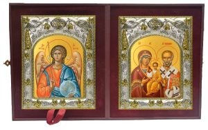 Складень Ангел Хранитель и Оковецкая икона Божией Матери