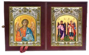 Складень Ангел Хранитель и Михаил и Гавриил Архангелы