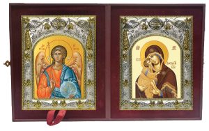 Складень Ангел Хранитель и Донская икона Божией Матери