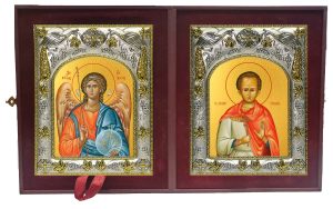 Складень Ангел Хранитель и Виталий Римлянин