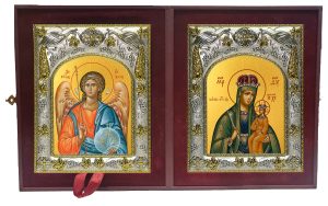 Складень Ангел Хранитель и Галатская икона Божией Матери