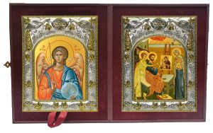 Складень Ангел Хранитель и Лука апостол