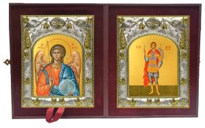 Складень Ангел Хранитель и Валерий Севастийский