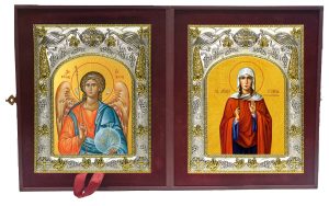 Складень Ангел Хранитель и Иулиания Птолемаидская