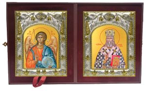Складень Ангел Хранитель и Димитрий (Дмитрий) Можайский, архиепископ