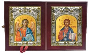 Складень Ангел Хранитель и Господь Вседержитель