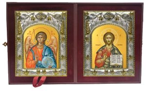 Складень Ангел Хранитель и Господь Вседержитель