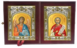 Складень Ангел Хранитель и Назарий Медиоланский