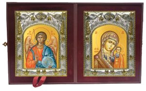 Складень Ангел Хранитель и Казанская икона Божией Матери