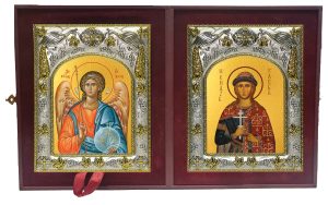 Складень Ангел Хранитель и Глеб благоверный князь-страстотерпец