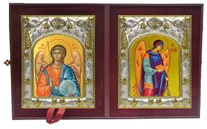 Складень Ангел Хранитель и Иегудиил Архангел