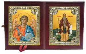 Складень Ангел Хранитель и Евфимий Великий преподобный