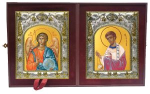 Складень Ангел Хранитель и Стефан первомученик