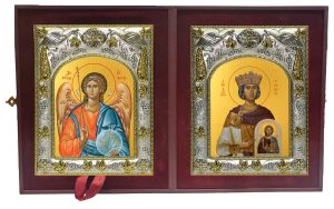 Складень Ангел Хранитель и Феодора Цареградская