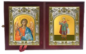 Складень Ангел Хранитель и Соломон праотец, царь и пророк