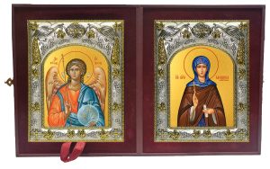 Складень Ангел Хранитель и Василисса Египетская преподобномученица