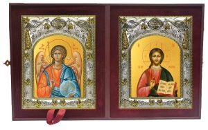 Складень Ангел Хранитель и Господь Вседержитель