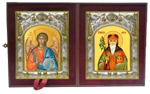 Складень Ангел Хранитель и Аарон Праотец