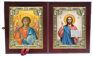 Складень Ангел Хранитель и Господь Вседержитель