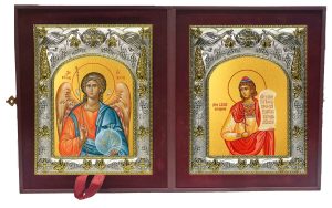 Складень Ангел Хранитель и Савел Персиянин (Савелий, Персидский), Халкидонский, мученик