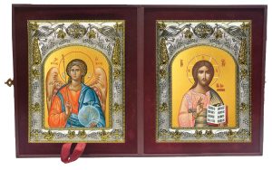 Складень Ангел Хранитель и Господь Вседержитель