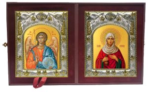 Складень Ангел Хранитель и Иоанна Мироносица