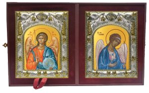 Складень Ангел Хранитель и Гавриил Архангел