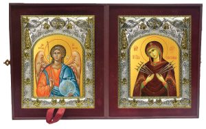 Складень Ангел Хранитель и Семистрельная икона Божией Матери