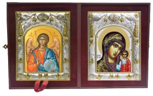 Складень Ангел Хранитель и Казанская икона Божией Матери
