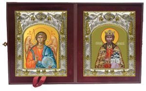 Складень Ангел Хранитель и Владимир Новгородский, Благоверный князь