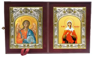 Складень Ангел Хранитель и Василисса Коринфская