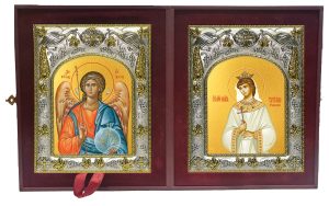 Складень Ангел Хранитель и Татьяна, Татиана (Романова) страстотерпица