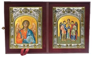 Складень Ангел Хранитель и Михаил, Гавриил и Рафаил архангелы