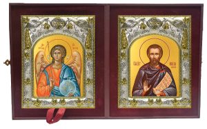 Складень Ангел Хранитель и Никита Хартуларий