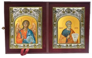 Складень Ангел Хранитель и Пётр Апостол