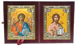 Складень Ангел Хранитель и Господь Вседержитель