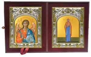 Складень Ангел Хранитель и Ирина Египетская, мученица