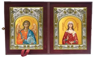 Складень Ангел Хранитель и Елисавета (Елизавета) Адрианопольская, мученица