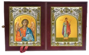 Складень Ангел Хранитель и Даниил Египтянин, Кесарийский (Палестинский), мученик