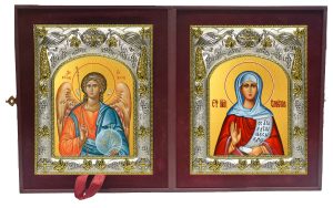 Складень Ангел Хранитель и Емилия, Эмилия Кесарийская, мученица