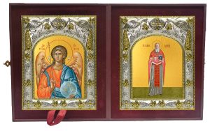 Складень Ангел Хранитель и Алексий Смирнов, новомученик