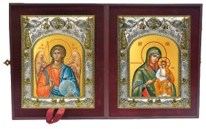 Складень Ангел Хранитель и Милостивая икона Божией Матери