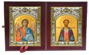 Складень Ангел Хранитель и Виктор Коринфский