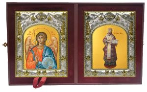 Складень Ангел Хранитель и Филипп митрополит Московский, святитель, чудотворец