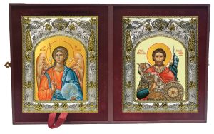 Складень Ангел Хранитель и Александр Невский, благоверный князь